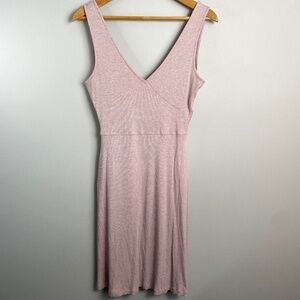 LOLE Women's Small Sleeveless Dress Fine Ribbed Tank‎ Top Light Salmon Festival